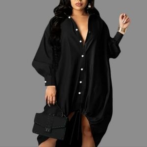 🛑BOGO FREE 🆕Chic Collared Shirt Dress